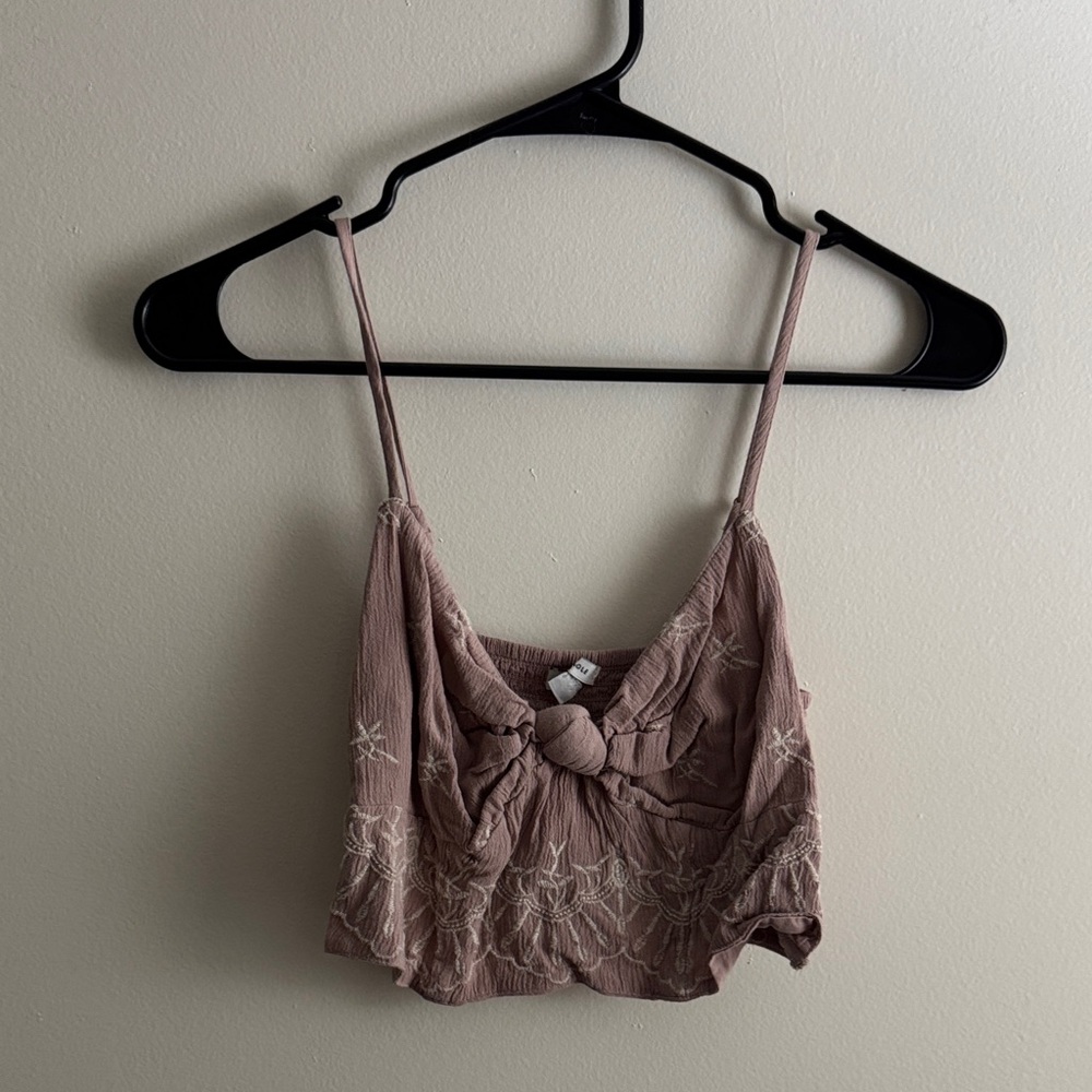 American Eagle Pink Crop Top